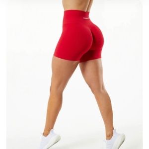 Alphalete formula red amplify shorts size small